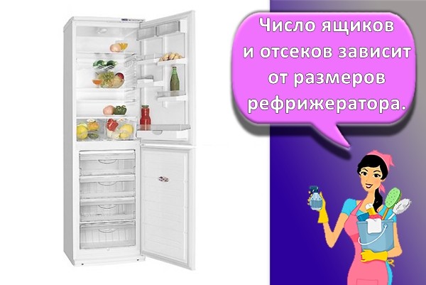 ящики в холодильнике
