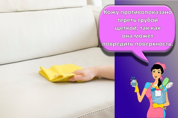 чистка кожаного дивана