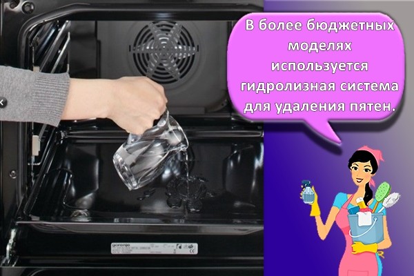 Гидролизная очистка духовки