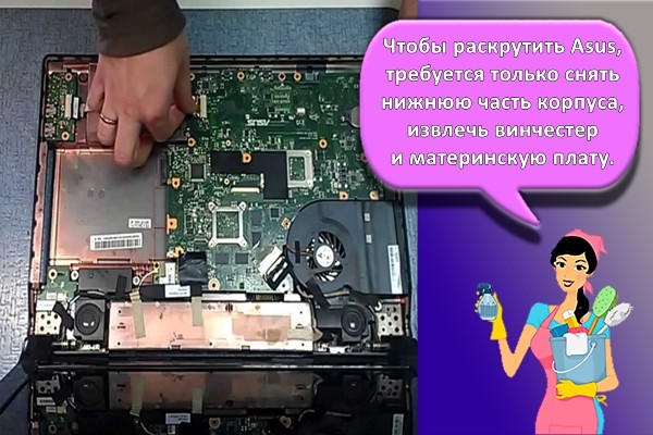 разборка ноутбука asus