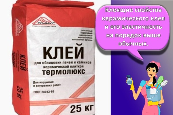 клей термостойкий керамический
