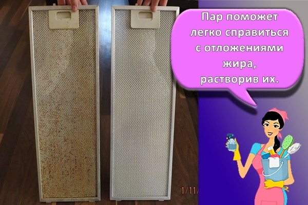 чистая и грязная вытяжка