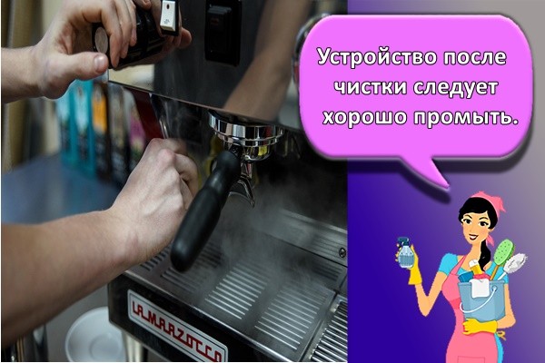 Устройство после чистки следует хорошо промыть.