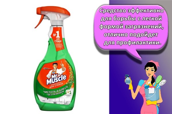 Средство эффективно для борьбы с легкой формой загрязнений, отлично подойдет для профилактики.