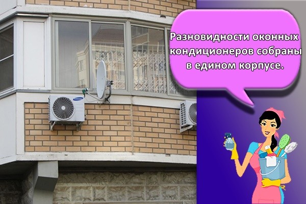 Разновидности оконных кондиционеров собраны в едином корпусе