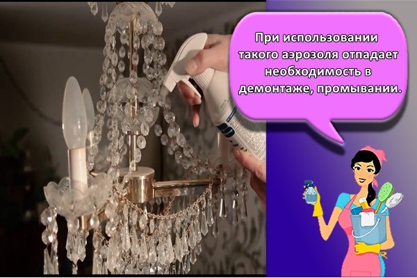 При использовании такого аэрозоля отпадает необходимость в демонтаже, промывании,