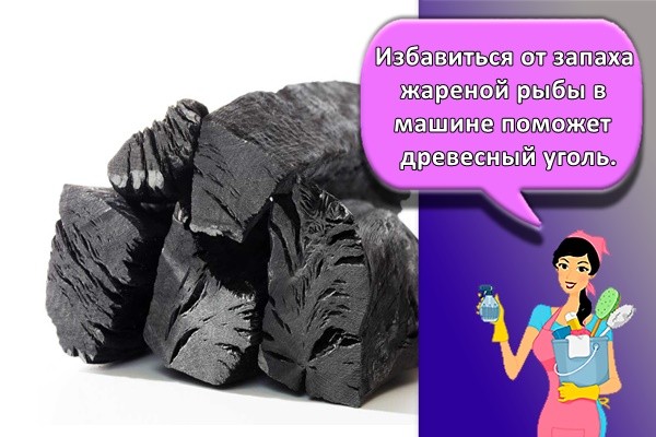 Избавиться от запаха жареной рыбы в машине поможет древесный уголь.
