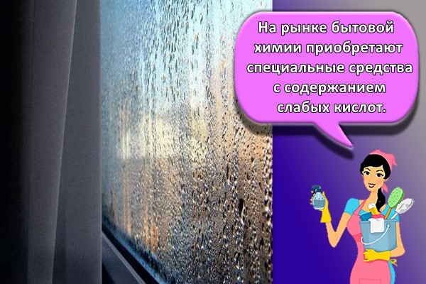На рынке бытовой химии приобретают специальные средства с содержанием слабых кислот.
