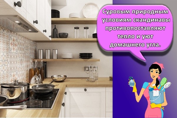 Суровым природным условиям скандинавы противопоставляют тепло и уют домашнего угла.