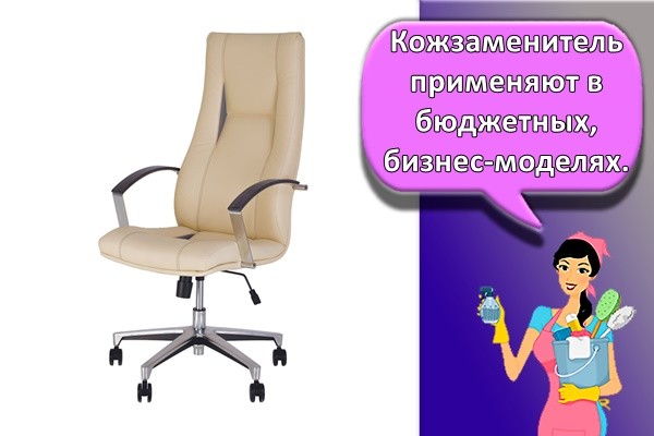 Кожзаменитель применяют в бюджетных, бизнес-моделях.