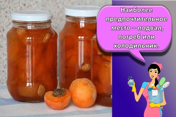 Наиболее предпочтительное место – подвал, погреб или холодильник.