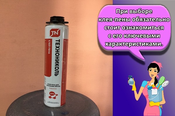 При выборе клея-пены обязательно стоит ознакомиться с его ключевыми характеристиками.
