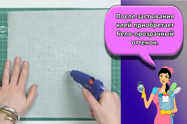 После застывания вещество приобретает бело-прозрачный оттенок.