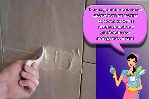 К числу дополнительных достоинств относятся экономичность в использовании и устойчивость к попаданию влаги.