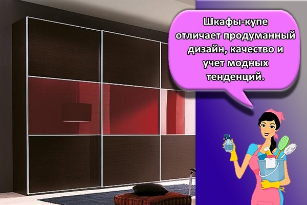 Шкафы-купе отличает продуманный дизайн, качество и учет модных тенденций.