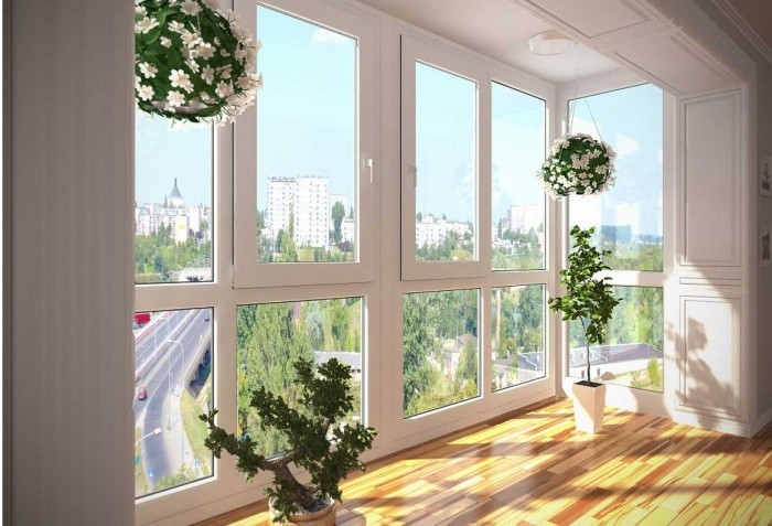 большой балкон