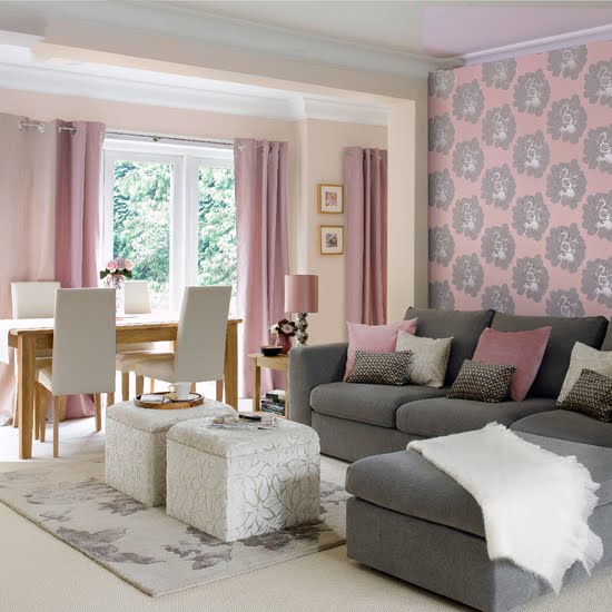 Эти два оттенка смотрятся гармонично в гостиных, оформленных в разных стилях: классика, арт-деко и других