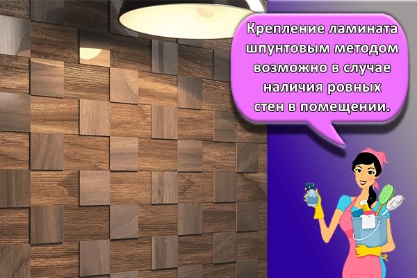 Крепление ламината шпунтовым методом возможно в случае наличия ровных стен в помещении.