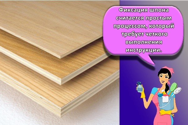 Фиксация шпона считается простым процессом, который требует четкого выполнения инструкции.