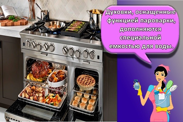 Духовки, оснащенные функцией пароварки,