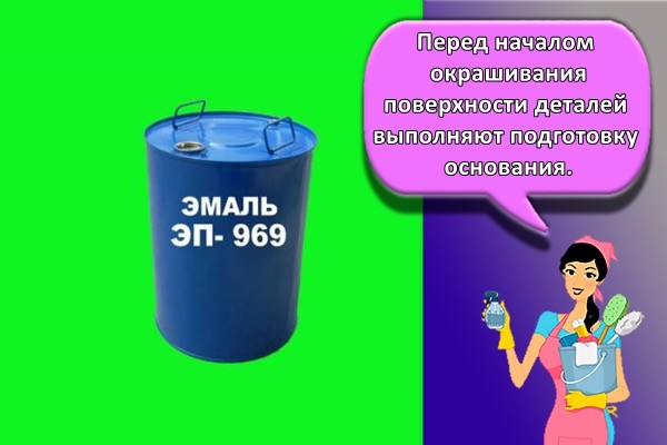Перед началом окрашивания поверхности деталей выполняют подготовку основания.